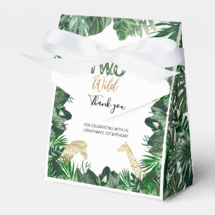 Born Wild Jungle Safari Themed 2nd Birthday Party Favour Box