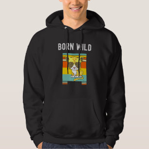 Born Wild Leopard Cat Sunglasses Jungle Big Cats Hoodie
