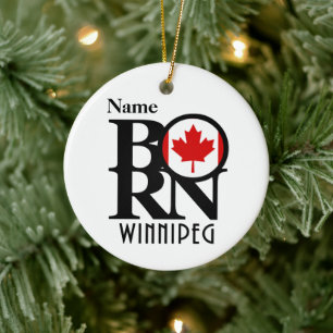 BORN Winnipeg Ceramic Tree Decoration