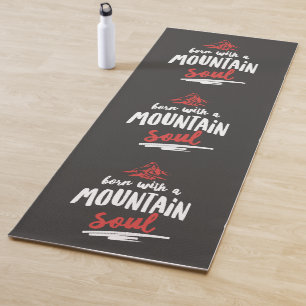 Born with a Mountain Soul Yoga Mat