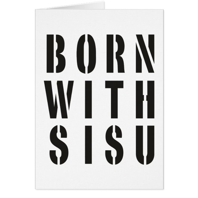 Born With Sisu (Front)