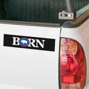 BORN Wyoming Bumper Sticker