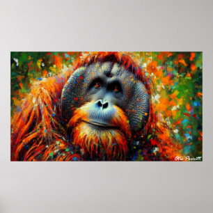 Bornean orangutan poster