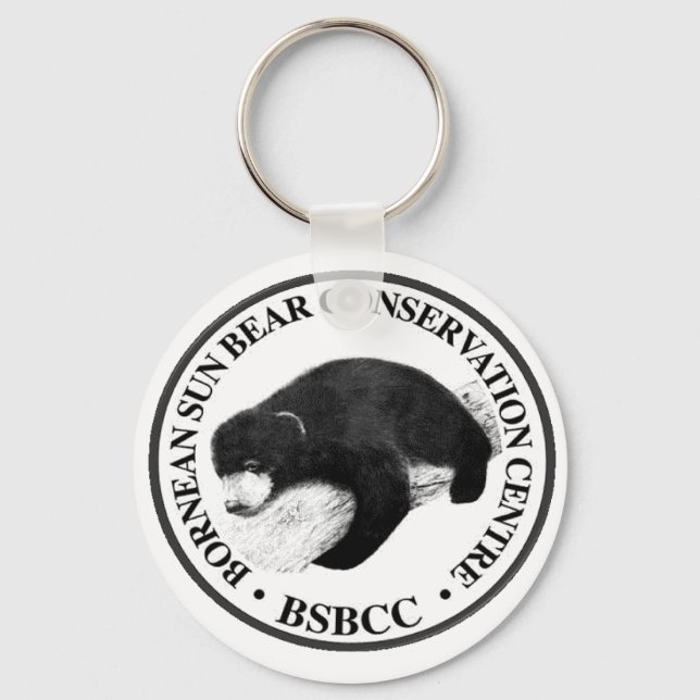 BORNEAN SUN BEAR CONSERVATION CENTRE KEY RING (Front)