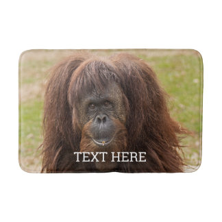 Borneo Orangutan Beautiful Photography Bath Mat