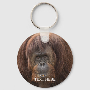 Borneo Orangutan Beautiful Photography Key Ring