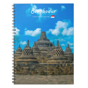 Borobudur, Indonesia - Ancient Buddhist Temple Notebook