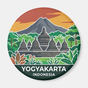 Borobudur Temple Indonesia Magnet