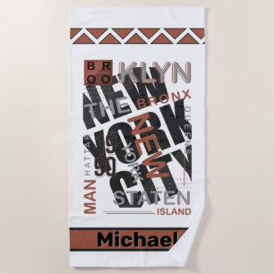 Borough Blend: New York Legacy Beach Towel