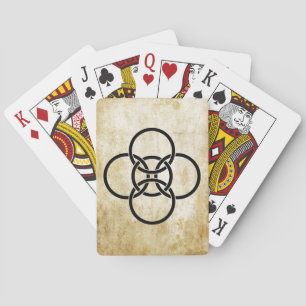 Borromean Cross Rings Playing Cards