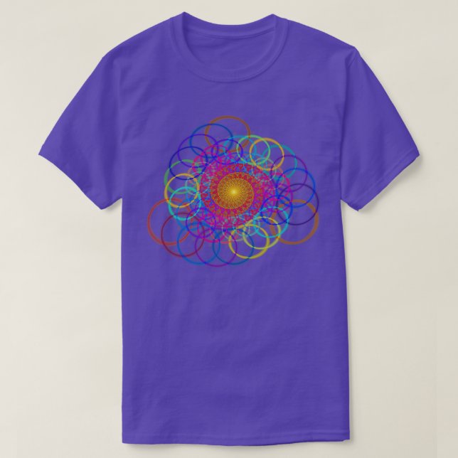Borromean Ring Spiral Chain T-Shirt (Design Front)