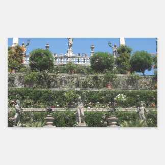 Borromeo Palace in Stresa, Italy Rectangular Sticker