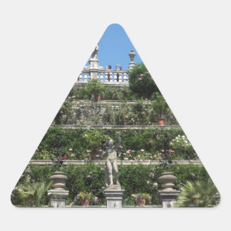 Borromeo Palace in Stresa, Italy Triangle Sticker