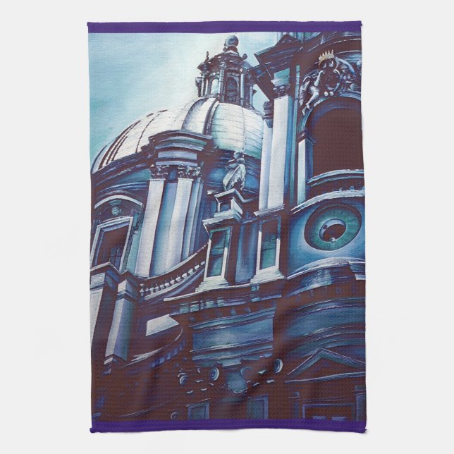 Borromini’s Facade Tea Towel (Vertical)