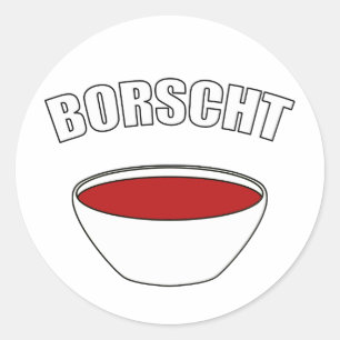 Borscht Classic Round Sticker