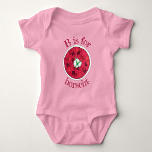 Borscht Eastern European Beetroot Soup Baby Bodysuit