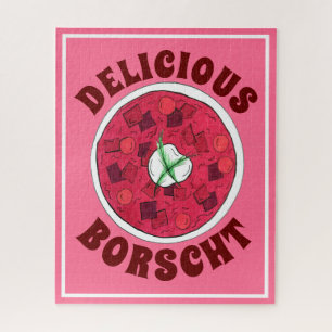 Borscht Eastern European Red Beet Beetroot Soup Jigsaw Puzzle