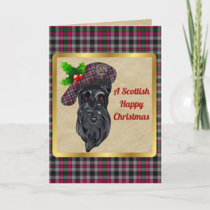 Borthwick Badge & Tartan Personalised Christmas Card