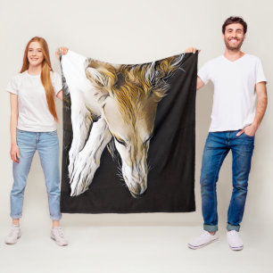 Borzoi Art Fleece Throw Blanket