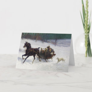 BORZOI CHRISTMAS CARD