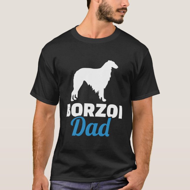 Borzoi Dad T-Shirt (Front)