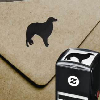 Borzoi Dog Breed Silhouette Self-inking Stamp