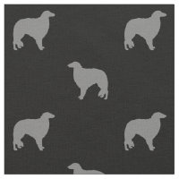 Borzoi Dog Breed Silhouettes Patterned