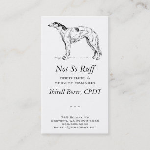 Borzoi Dog Business Card