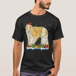 Borzoi Dog Lover Family Matching Santa Borzoi Chri T-Shirt