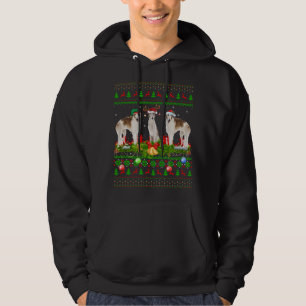 Borzoi Dog Lover Xmas Lighting Santa Ugly Borzoi C Hoodie