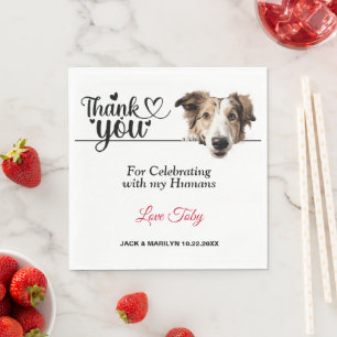 Borzoi Dog Paper Napkin