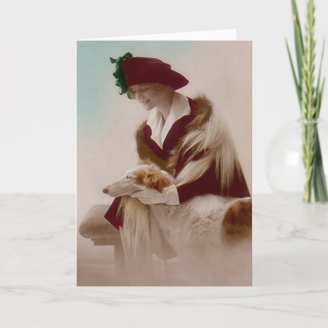 Borzoi Friend Card (Front)