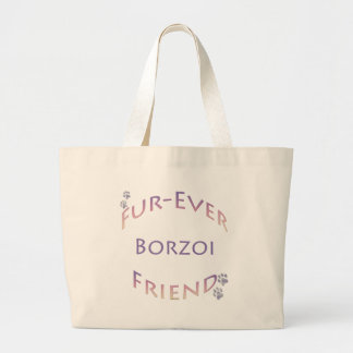 Borzoi Furever Large Tote Bag