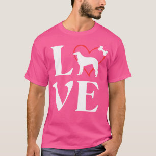 Borzoi Gifts Love Dogss For Women Dog Mama friend T-Shirt