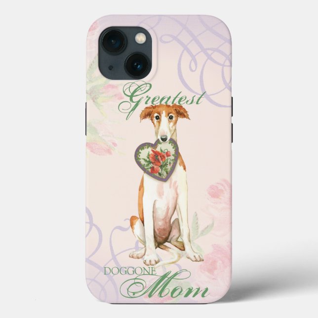 Borzoi Heart Mum Case-Mate iPhone Case (Back)