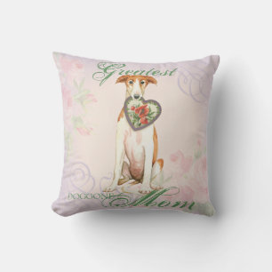 Borzoi Heart Mum Cushion