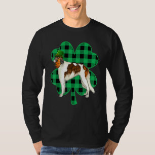 Borzoi Leprechaun St Patricks Day Lucky C T-Shirt