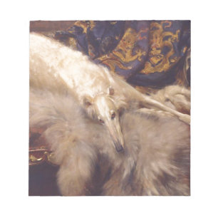 Borzoi Lounging Notepad