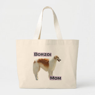 Borzoi Mum 4 Large Tote Bag