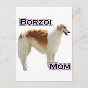 Borzoi Mum 4 Postcard