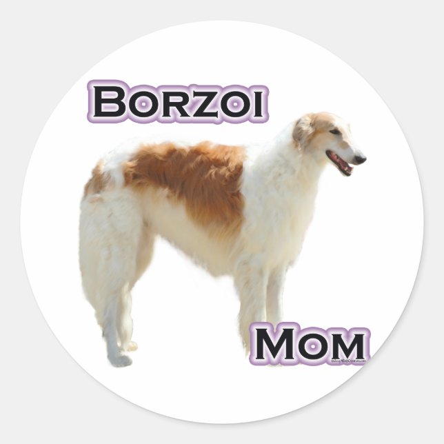 Borzoi Mum 4 - Sticker (Front)