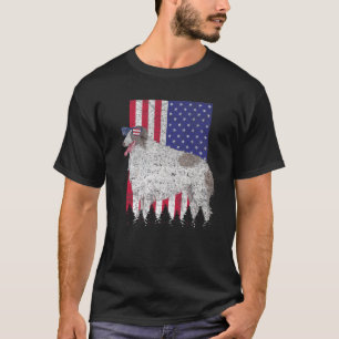 Borzoi Patriotic Dog USA Pride American Flag T-Shirt