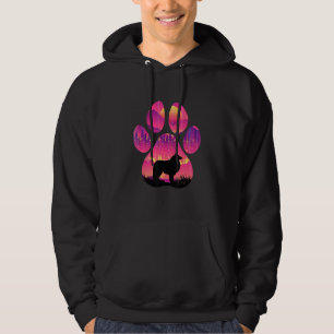 Borzoi Paw Mom Dad Dog Women Men Hoodie
