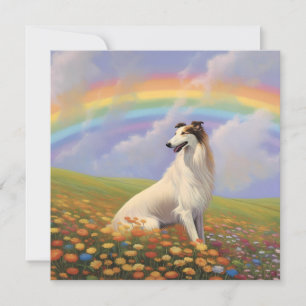 Borzoi Rainbow Bridge Custom Name Dog Memorial