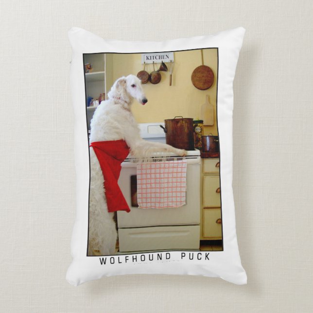 Borzoi Russian Wolfhound Pillow Dog Lover's Gift  (Front(Vertical))