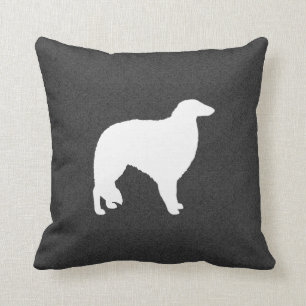 Borzoi Silhouette Cushion