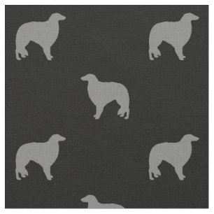 Borzoi Silhouettes Pattern Fabric