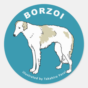 Borzoi Sticker