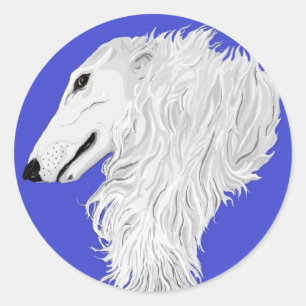 BORZOI STICKER