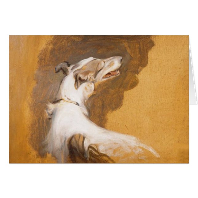Borzoi Watercolor Card (Front Horizontal)